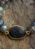 Boho Bracelet, Stretchy Bracelet, Labradorite